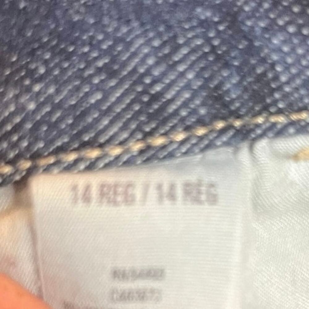 American Eagle Y2K dark wash flare jeans, size 14. - Picture 4 of 5